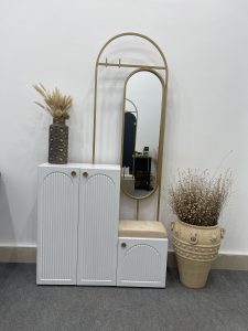 جاکفشی آینه دار گنبدی شیاری