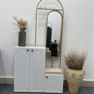 جاکفشی آینه دار گنبدی شیاری